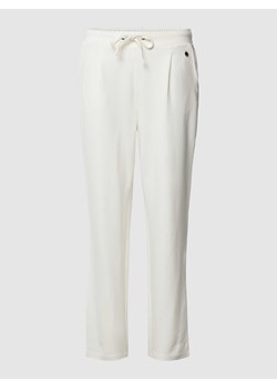 Spodnie materiałowe o kroju stretch fit z zakładkami w pasie model ‘ZASTRETCH 1’ ze sklepu Peek&Cloppenburg  w kategorii Spodnie damskie - zdjęcie 169822858