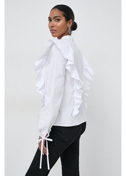 Silvian Heach bluzka bawełniana damska kolor biały gładka ze sklepu ANSWEAR.com w kategorii Bluzki damskie - zdjęcie 169826105