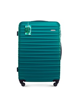 Duża walizka z zawieszką zielona ze sklepu WITTCHEN w kategorii Walizki - zdjęcie 169829679