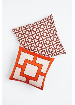 H & M - Satynowa poszewka na poduszkę 2-pak - Pomarańczowy ze sklepu H&M w kategorii Poszewki na poduszki - zdjęcie 169834047