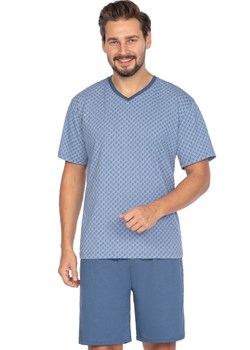 Bawełniana piżama męska niebieska 461, Kolor niebieski, Rozmiar M, Regina ze sklepu Primodo w kategorii Piżamy męskie - zdjęcie 169840479