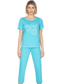 Bawełniana piżama damska niebieska 667, Kolor niebieski, Rozmiar M, Regina ze sklepu Primodo w kategorii Piżamy damskie - zdjęcie 169840515
