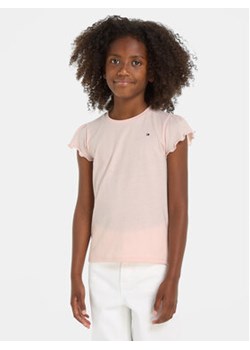 Tommy Hilfiger T-Shirt Essential KG0KG07052 D Różowy Regular Fit ze sklepu MODIVO w kategorii Bluzki dziewczęce - zdjęcie 169842625
