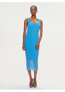 Pinko Sukienka codzienna Dune 103540 A1ND Niebieski Slim Fit ze sklepu MODIVO w kategorii Sukienki - zdjęcie 169842797