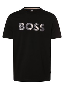 BOSS Koszulka męska - Thompson 15 Mężczyźni Bawełna czarny nadruk ze sklepu vangraaf w kategorii T-shirty męskie - zdjęcie 169843265