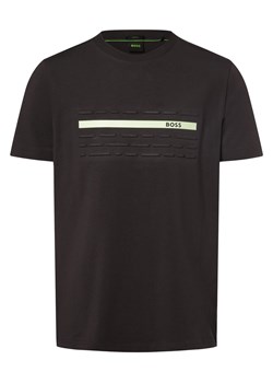 BOSS Green Koszulka męska - Tee 4 Mężczyźni Bawełna antracytowy jednolity ze sklepu vangraaf w kategorii T-shirty męskie - zdjęcie 169843277