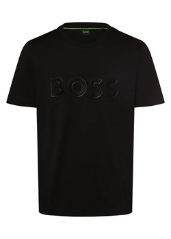 BOSS Green Koszulka męska - Tee 1 Mężczyźni Bawełna czarny nadruk ze sklepu vangraaf w kategorii T-shirty męskie - zdjęcie 169843279