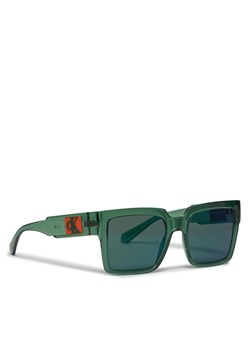 Okulary przeciwsłoneczne Calvin Klein Jeans CKJ23622S Zielony ze sklepu eobuwie.pl w kategorii Okulary przeciwsłoneczne męskie - zdjęcie 169843577