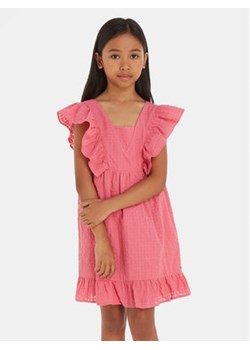 Tommy Hilfiger Sukienka letnia Gingham KG0KG07930 D Różowy Relaxed Fit ze sklepu MODIVO w kategorii Sukienki dziewczęce - zdjęcie 169844078