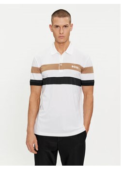 Boss Polo Patteo MB 9 50494525 Biały Slim Fit ze sklepu MODIVO w kategorii T-shirty męskie - zdjęcie 169844079