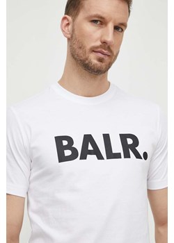 BALR. t-shirt bawełniany męski kolor biały z nadrukiem B1112 1048 ze sklepu ANSWEAR.com w kategorii T-shirty męskie - zdjęcie 169844325