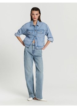 Sinsay - Kurtka jeansowa - niebieski ze sklepu Sinsay w kategorii Kurtki damskie - zdjęcie 169845415
