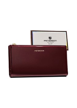Duży portfel damski fioletowy ze skóry ekologicznej - Peterson ze sklepu 5.10.15 w kategorii Portfele damskie - zdjęcie 169845695