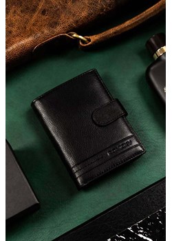 Klasyczny, skórzany portfel męski na zatrzask - Rovicky ze sklepu 5.10.15 w kategorii Portfele męskie - zdjęcie 169845757