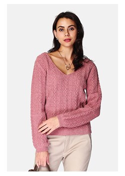ASSUILI Kardigan w kolorze szaroróżowym ze sklepu Limango Polska w kategorii Swetry damskie - zdjęcie 169847319