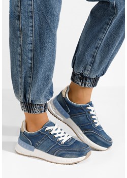 Niebieskie sneakersy damskie Arianna ze sklepu Zapatos w kategorii Buty sportowe damskie - zdjęcie 169847517