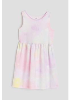H & M - Bawełniana sukienka we wzory - Fioletowy ze sklepu H&M w kategorii Sukienki dziewczęce - zdjęcie 169849217
