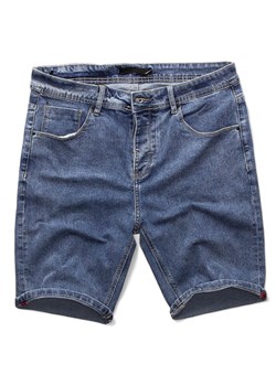 Krótkie męskie spodenki jeansowe denim Recea ze sklepu Recea.pl w kategorii Spodenki męskie - zdjęcie 169849329