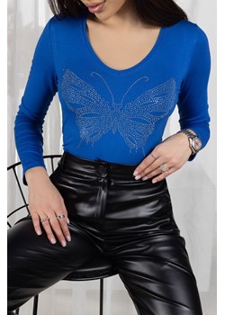 Bluzka MARIESA BLUE ze sklepu Ivet Shop w kategorii Bluzki damskie - zdjęcie 169850056