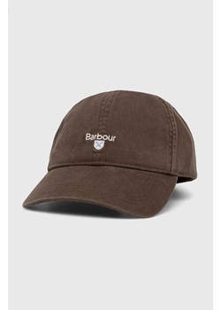 Barbour czapka z daszkiem bawełniana kolor zielony z aplikacją MHA0274 ze sklepu PRM w kategorii Czapki z daszkiem męskie - zdjęcie 169850226