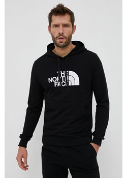 The North Face bluza bawełniana męska kolor czarny z kapturem z aplikacją NF00A0TEJK31 ze sklepu PRM w kategorii Bluzy męskie - zdjęcie 169850296
