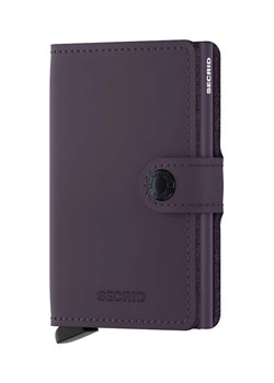 Secrid portfel skórzany Miniwallet Matte Dark Purple kolor fioletowy ze sklepu PRM w kategorii Portfele męskie - zdjęcie 169850728