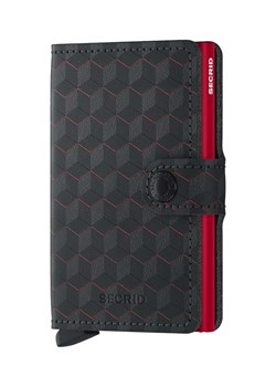 Secrid portfel skórzany Optical Black-Red kolor czarny ze sklepu PRM w kategorii Portfele damskie - zdjęcie 169850738