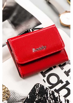 Klasyczny, mały portfel damski czerwony na bigiel i zatrzask - Rovicky ze sklepu 5.10.15 w kategorii Portfele damskie - zdjęcie 169851377