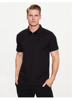 4F Polo 4FSS23TPTSM038 Czarny Regular Fit ze sklepu MODIVO w kategorii T-shirty męskie - zdjęcie 169852946