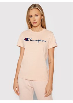 Champion T-Shirt Big Logo 114128 Pomarańczowy Regular Fit ze sklepu MODIVO w kategorii Bluzki damskie - zdjęcie 169852956