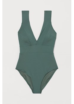 H & M - Modelujący kostium kąpielowy - Zielony ze sklepu H&M w kategorii Stroje kąpielowe - zdjęcie 169853147