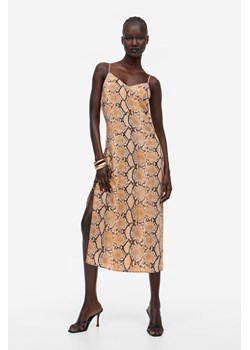 H & M - Krepowana sukienka na ramiączkach - Żółty ze sklepu H&M w kategorii Sukienki - zdjęcie 169853159