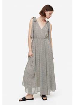 H & M - Długa sukienka z kokardą - Beżowy ze sklepu H&M w kategorii Sukienki - zdjęcie 169853296