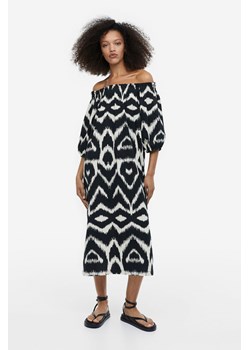 H & M - Sukienka z odkrytymi ramionami - Beżowy ze sklepu H&M w kategorii Sukienki - zdjęcie 169853297