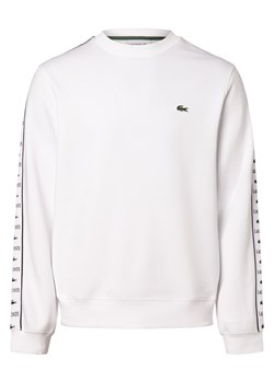 Lacoste Bluza męska Mężczyźni biały jednolity ze sklepu vangraaf w kategorii Bluzy męskie - zdjęcie 169854935