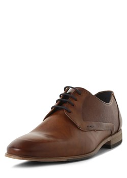 Lloyd Męskie skórzane buty sznurowane - Galant Mężczyźni skóra czekoladowy jednolity ze sklepu vangraaf w kategorii Buty eleganckie męskie - zdjęcie 169854958