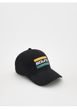 Reserved - Bawełniana czapka z daszkiem - czarny ze sklepu Reserved w kategorii Czapki dziecięce - zdjęcie 169857345