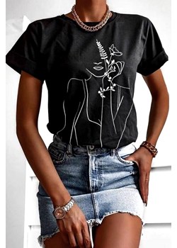 T-shirt BERILNA BLACK ze sklepu Ivet Shop w kategorii Bluzki damskie - zdjęcie 169857577