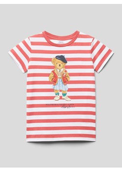 T-shirt w paski ze sklepu Peek&Cloppenburg  w kategorii Bluzki dziewczęce - zdjęcie 169857917