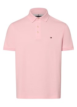 Tommy Hilfiger Męska koszulka polo Mężczyźni Bawełna różowy jednolity ze sklepu vangraaf w kategorii T-shirty męskie - zdjęcie 169858325