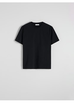 Reserved - Bawełniany t-shirt regular - czarny ze sklepu Reserved w kategorii T-shirty męskie - zdjęcie 169858627