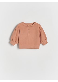 Reserved - Bawełniana bluza - miedziany ze sklepu Reserved w kategorii Bluzy i swetry - zdjęcie 169858805