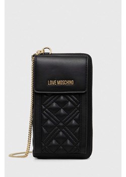 Love Moschino portfel damski kolor czarny ze sklepu ANSWEAR.com w kategorii Portfele damskie - zdjęcie 169859179