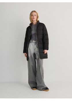 Reserved - Pikowany płaszcz light padded - czarny ze sklepu Reserved w kategorii Płaszcze damskie - zdjęcie 169862309