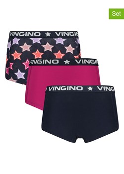 Vingino Pełne majtki (3 pary) w kolorze czarno-różowym ze sklepu Limango Polska w kategorii Majtki dziecięce - zdjęcie 169869636