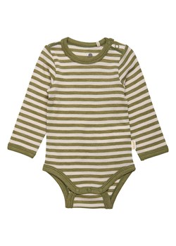 CeLaVi Wełniane body w kolorze oliwkowo-kremowym ze sklepu Limango Polska w kategorii Body niemowlęce - zdjęcie 169869679