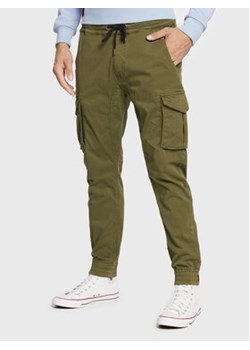 Alpha Industries Joggery Twill 116202 Zielony Regular Fit ze sklepu MODIVO w kategorii Spodnie męskie - zdjęcie 169870709