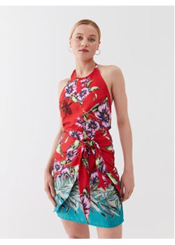 Guess Sukienka letnia W3YK52 WF1T2 Czerwony Slim Fit ze sklepu MODIVO w kategorii Sukienki - zdjęcie 169871279