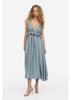 H & M - Drapowana sukienka z wiązaniem - Turkusowy ze sklepu H&M w kategorii Sukienki - zdjęcie 169871666