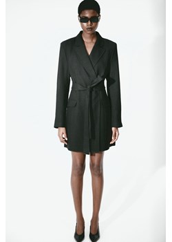H & M - Sukienka żakietowa z wiązanym paskiem - Czarny ze sklepu H&M w kategorii Sukienki - zdjęcie 169871789